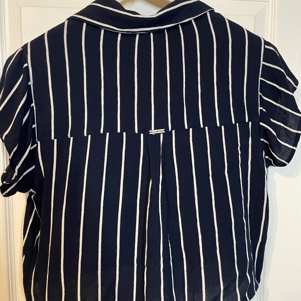 NWT Billabong ‘Tropical Crush’ vertical striped crop top sz M - Picture 8 of 8